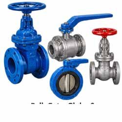 Ball, Gate, Globe & Butterfly Valves